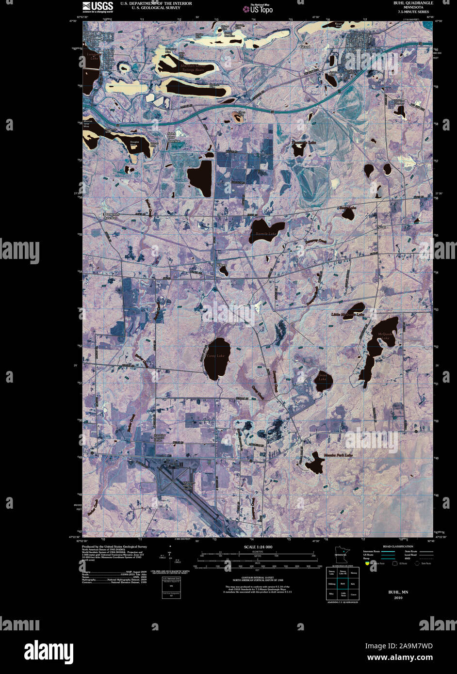 Map of buhl hires stock photography and images Alamy