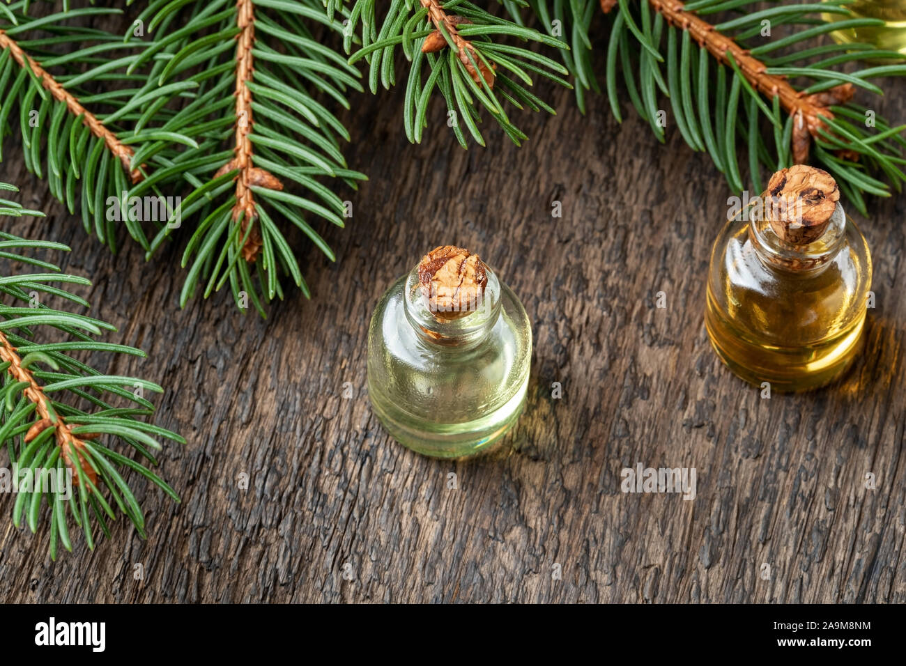 Two bottles essential oil copy hi res stock photography and images alamy