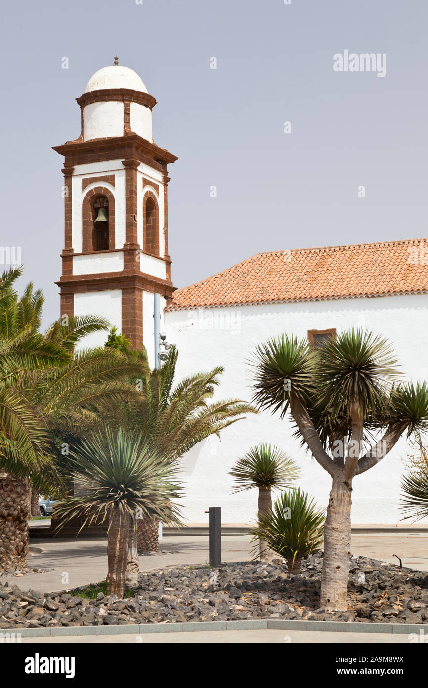 The church of Antigua, Fuerteventura. Stock Photo