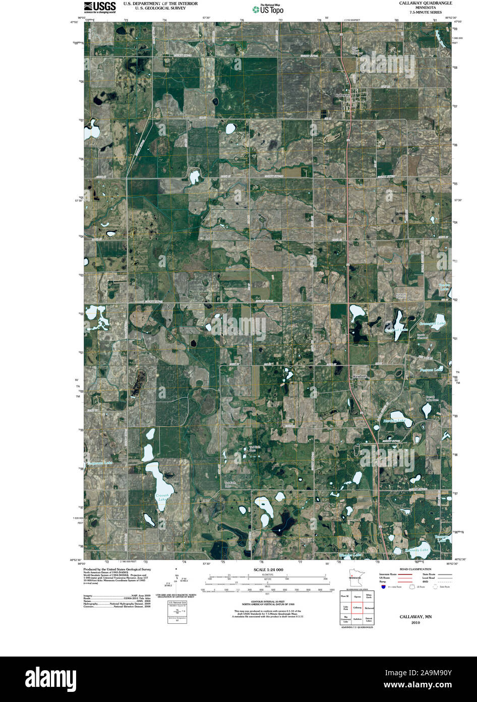 Map of callaway hi-res stock photography and images - Alamy