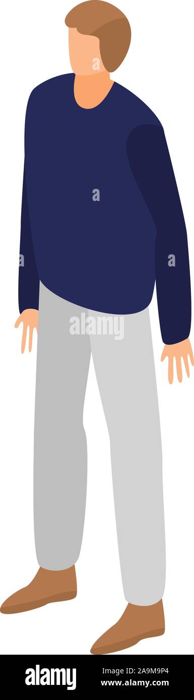 Modern man icon, isometric style Stock Vector Image & Art - Alamy