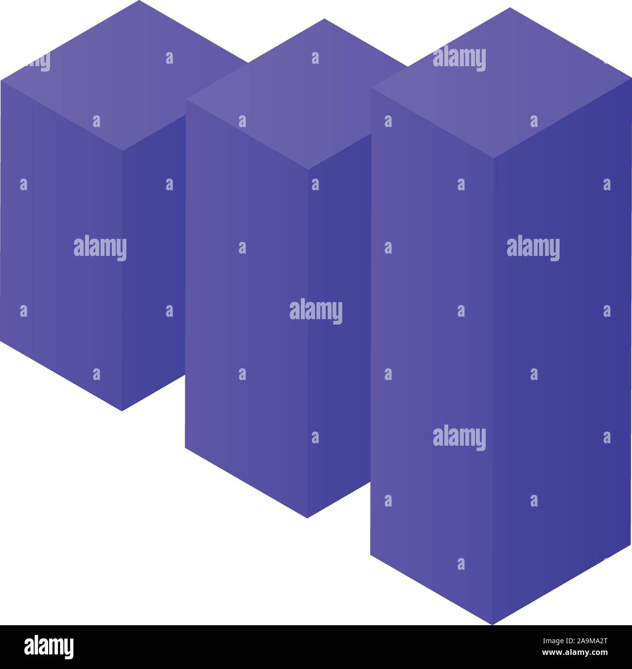 Graphic bars icon, isometric style Stock Vector Image & Art - Alamy