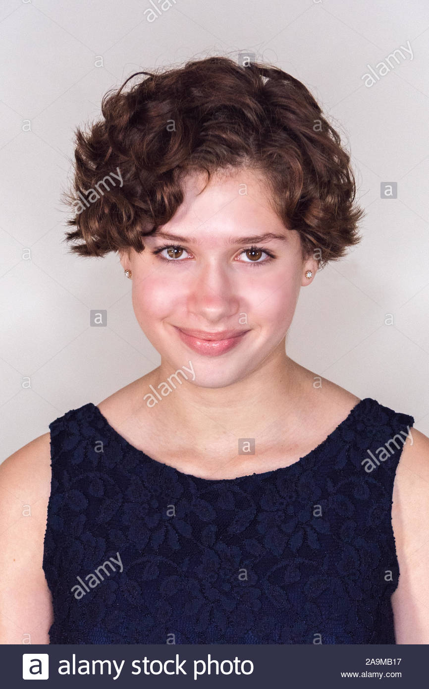 Curly Short Hair High Resolution Stock Photography and Images - Alamy
