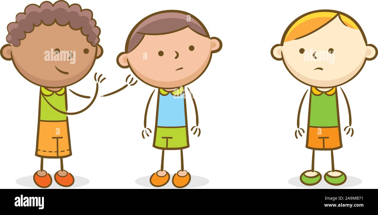 Doodle Kid Illustration Kids Gossiping Another Kid Stock Vector Image Art Alamy Doodle Kid Illustration Kids Gossiping Another Kid Stock Vector Image Art Alamy