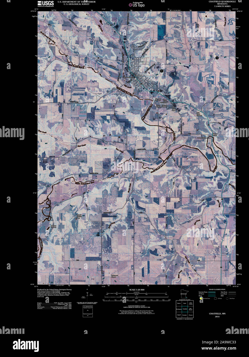 Map of chatfield hires stock photography and images Alamy