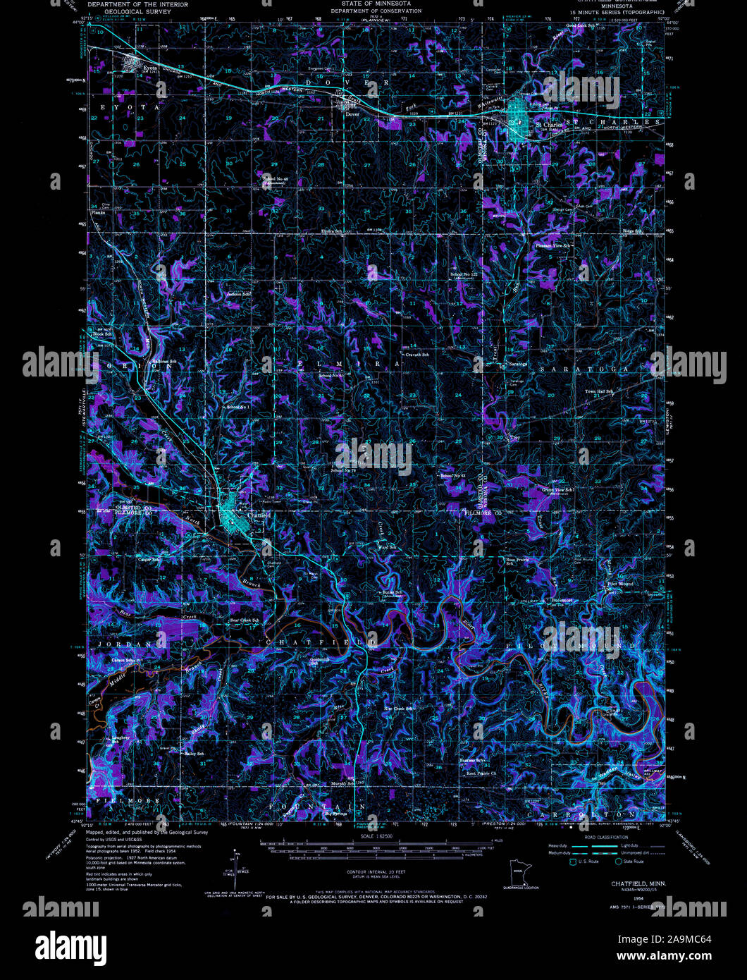 Map of chatfield hires stock photography and images Alamy