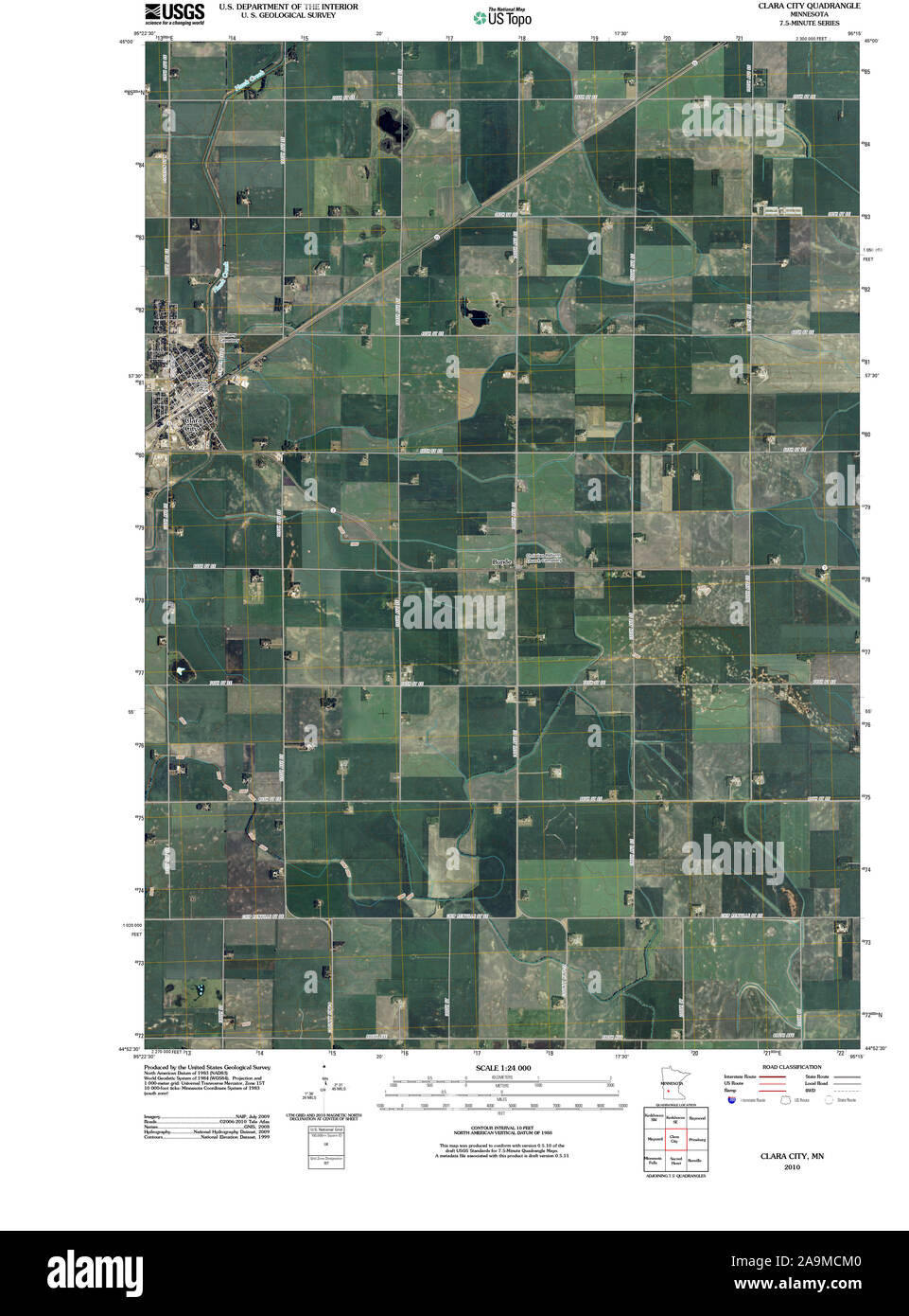 Map of clara city hires stock photography and images Alamy