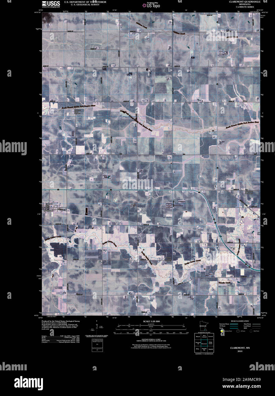 Map of claremont hires stock photography and images Alamy