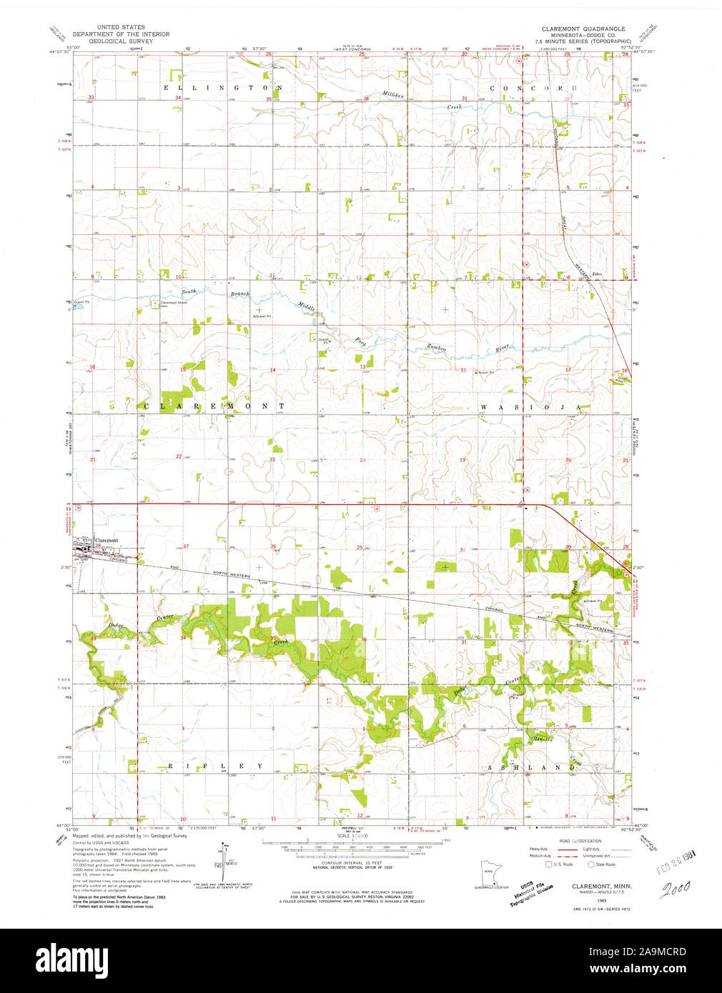 Map of claremont hires stock photography and images Alamy
