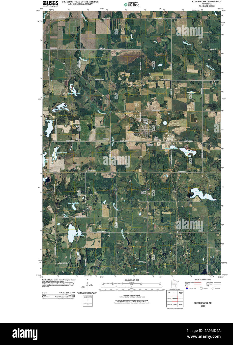 Clearbrook minnesota map Cut Out Stock Images & Pictures Alamy