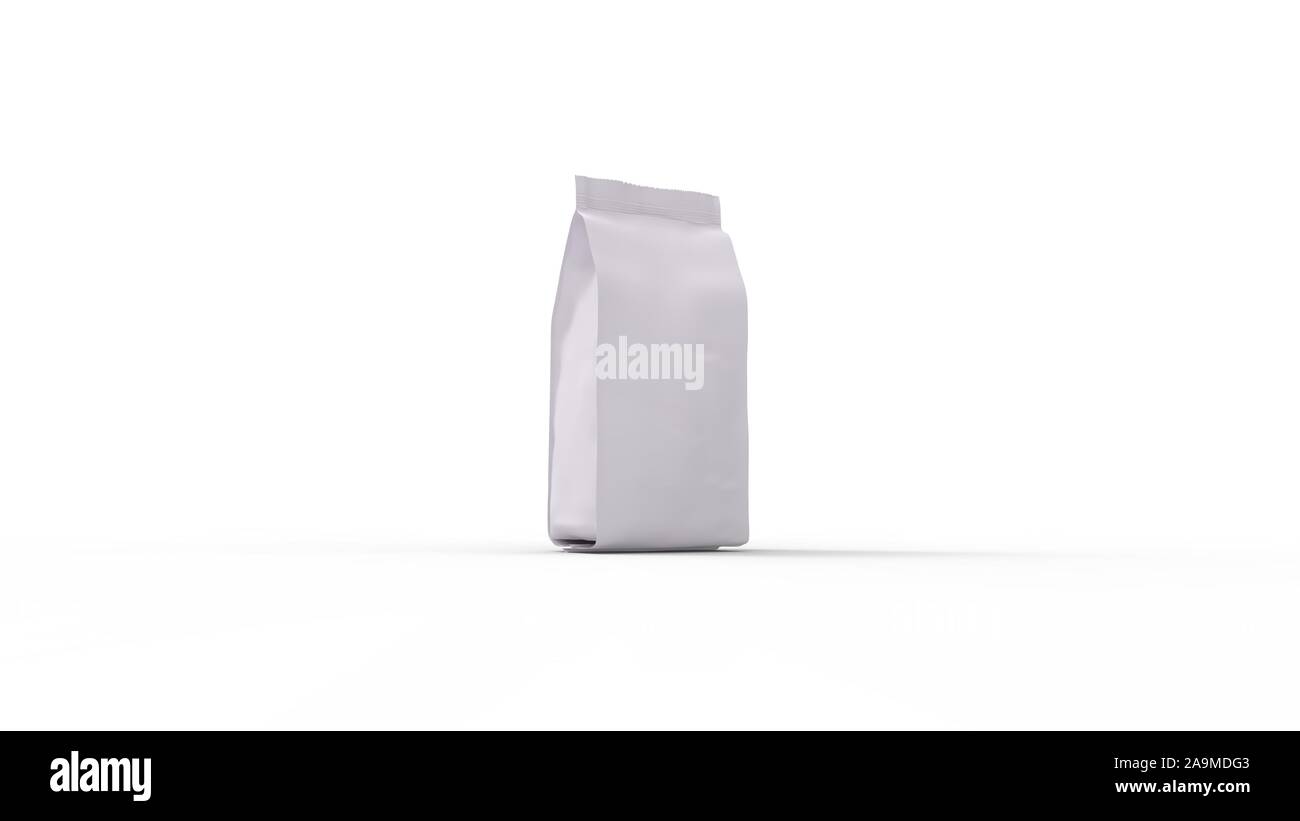 3d rendering of a pouch packaging isolated in studio background Stock ...