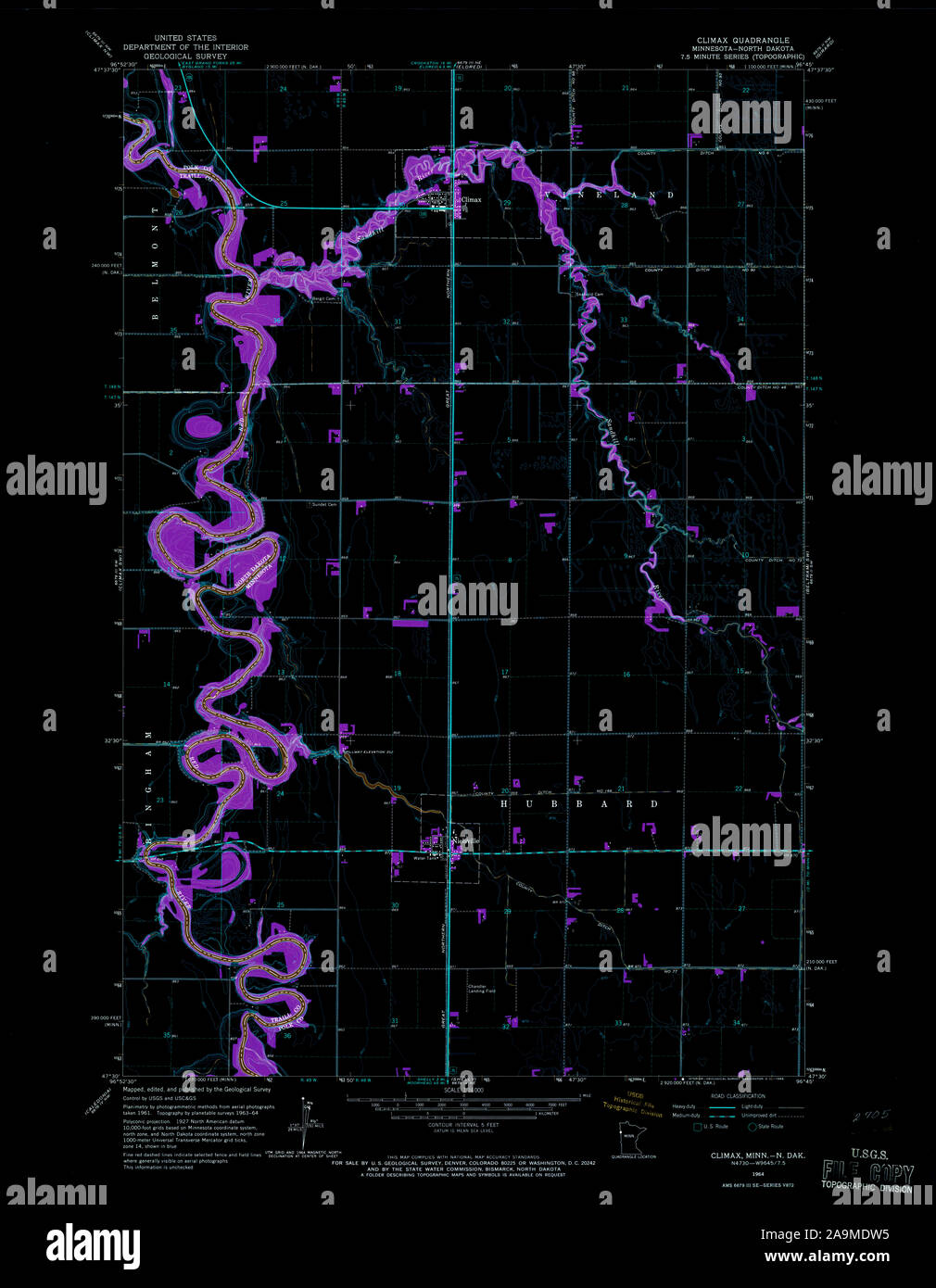 Map of climax hires stock photography and images Alamy