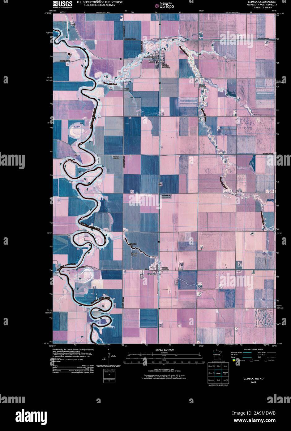 Map of climax minnesota hires stock photography and images Alamy