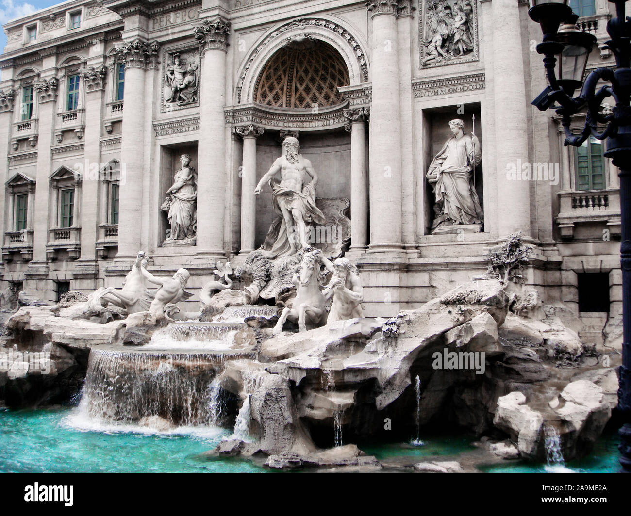 Trivi Fountain Rome Stock Photo