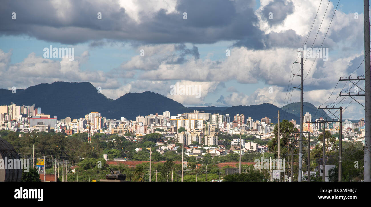 Panoramic view of Santa Maria city center in Brazil, Rio Grande do Sul  state, Brazil. Urban landscape. Jungle of stone. Concrete Stock Photo -  Alamy