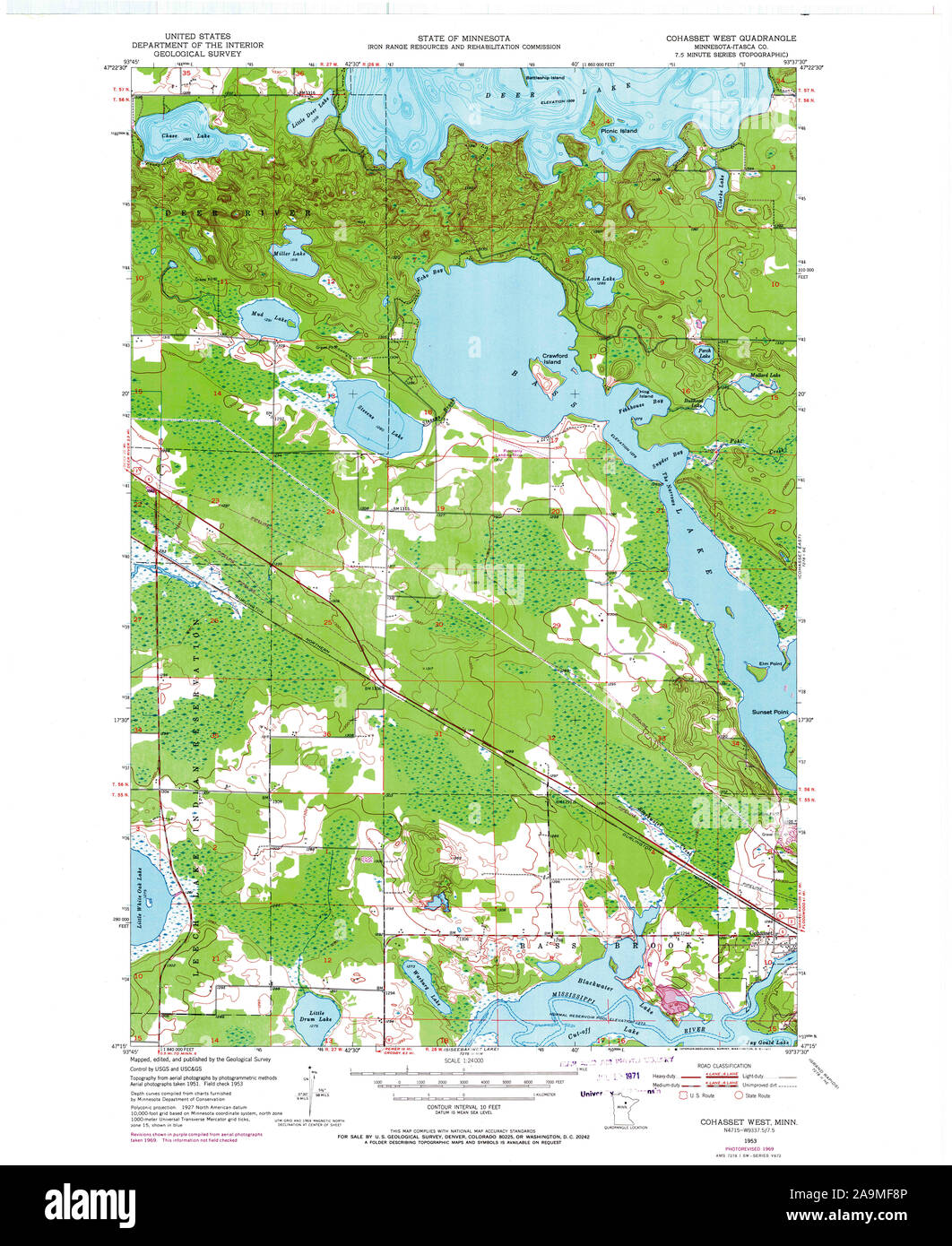 Map of cohasset minnesota hires stock photography and images Alamy