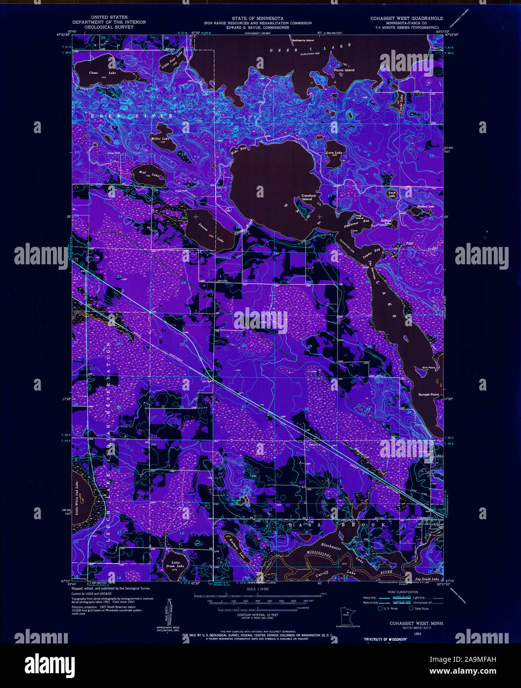 Map of cohasset minnesota hires stock photography and images Alamy