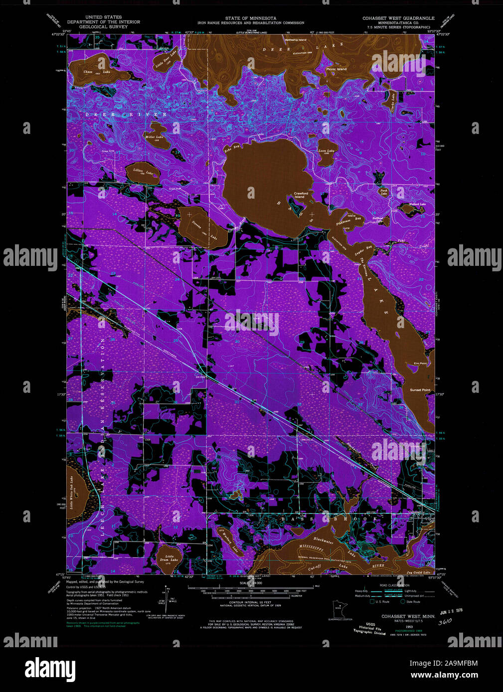 Map of cohasset minnesota hires stock photography and images Alamy