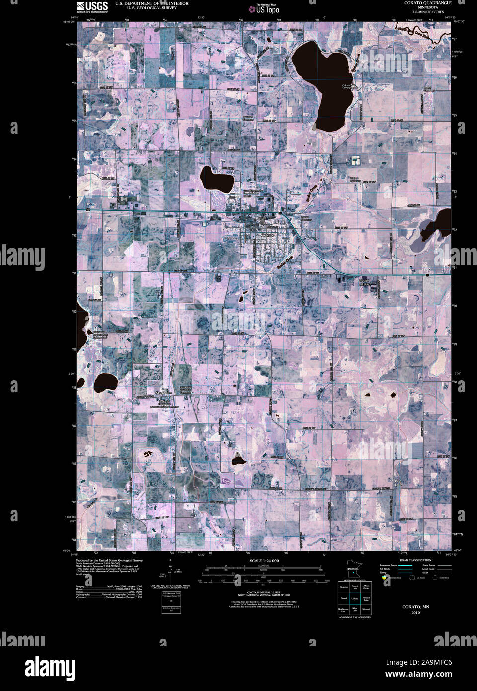 Map of cokato hires stock photography and images Alamy