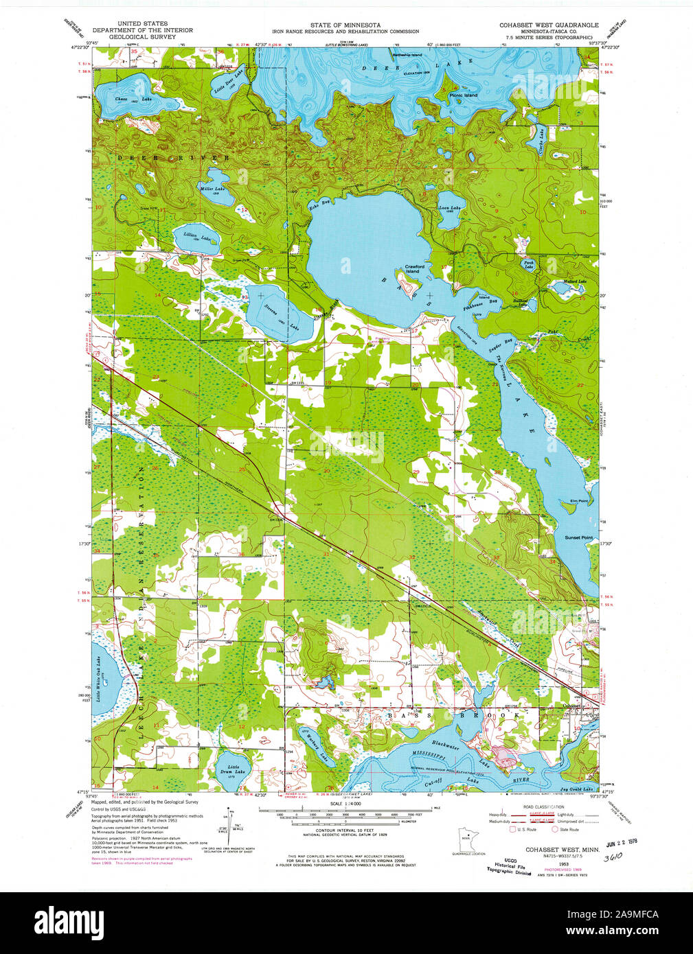 Map of cohasset minnesota hires stock photography and images Alamy