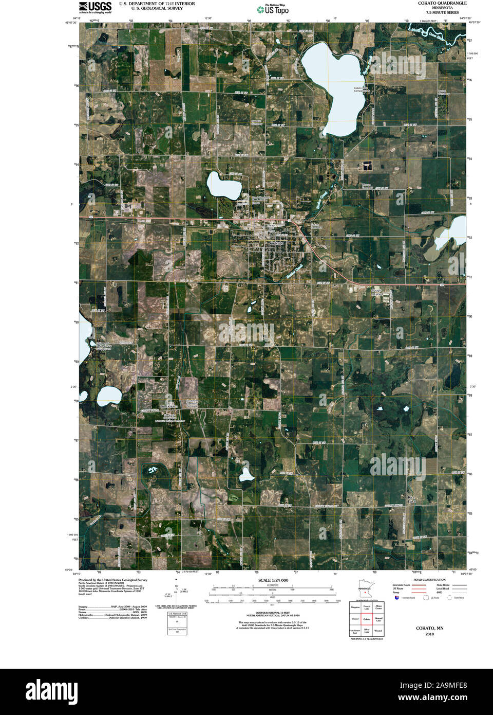 Map of cokato hires stock photography and images Alamy
