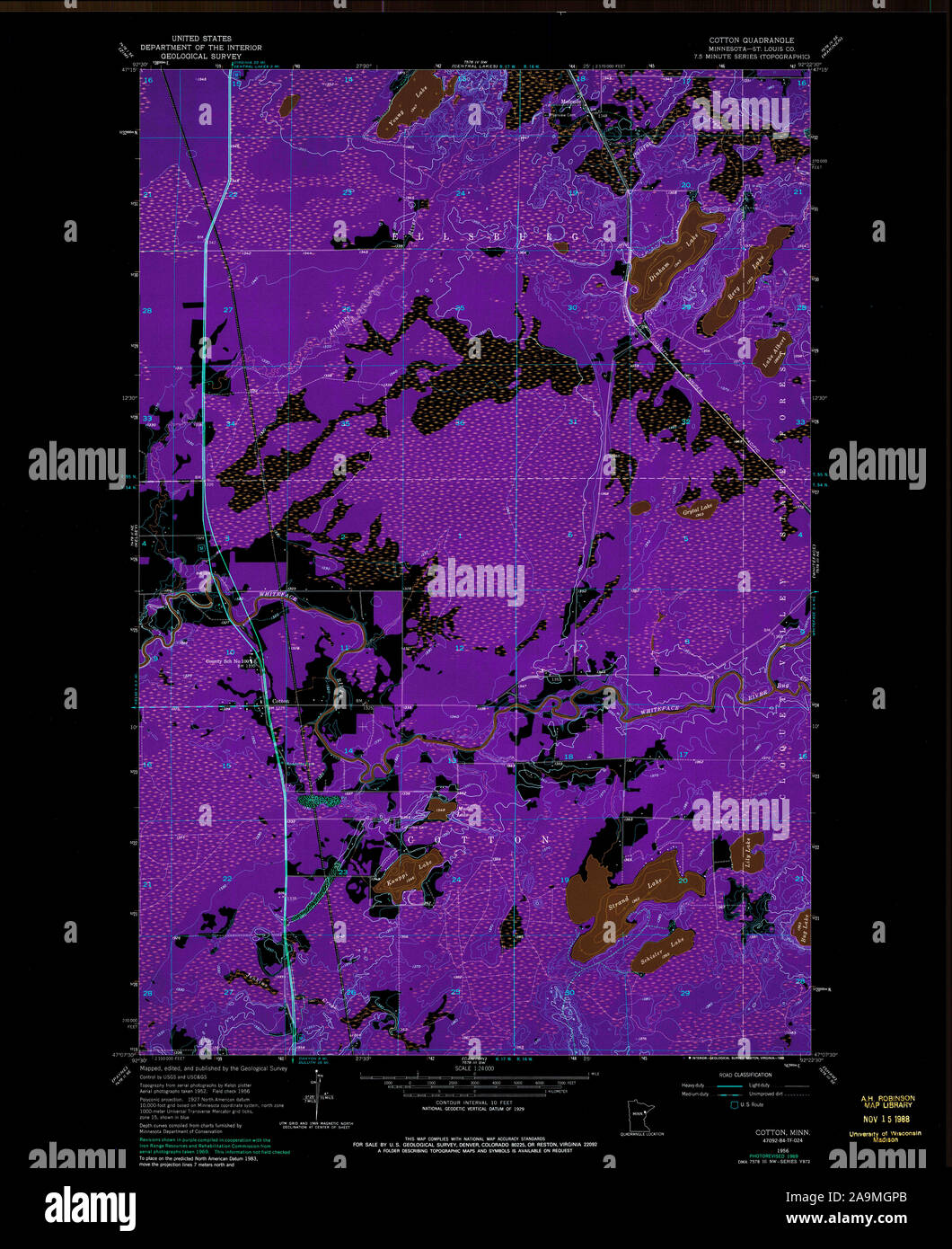 Map of cotton minnesota hires stock photography and images Alamy