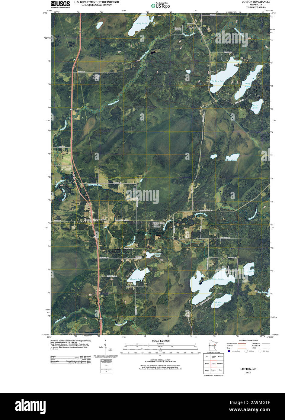 Cotton minnesota map Cut Out Stock Images & Pictures Alamy
