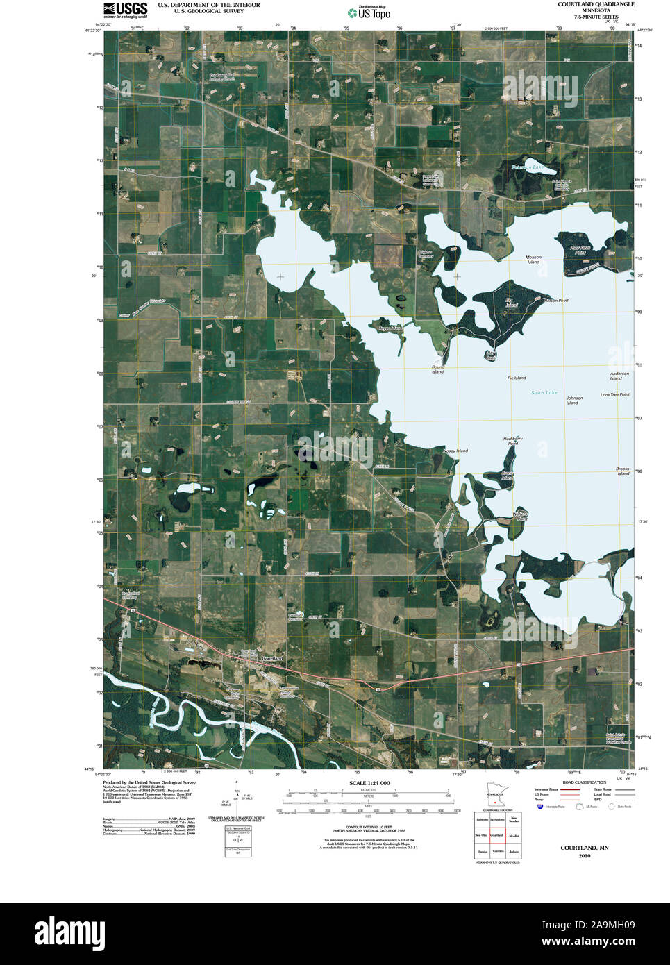 Map of courtland Cut Out Stock Images & Pictures Alamy