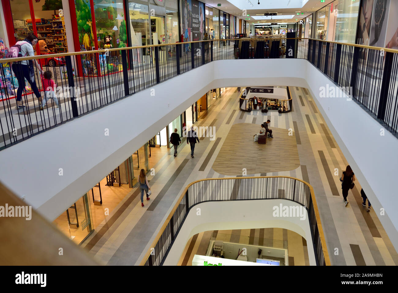 Interior of modern MaxCity shopping centre, Pula, Croatia Stock Photo -  Alamy