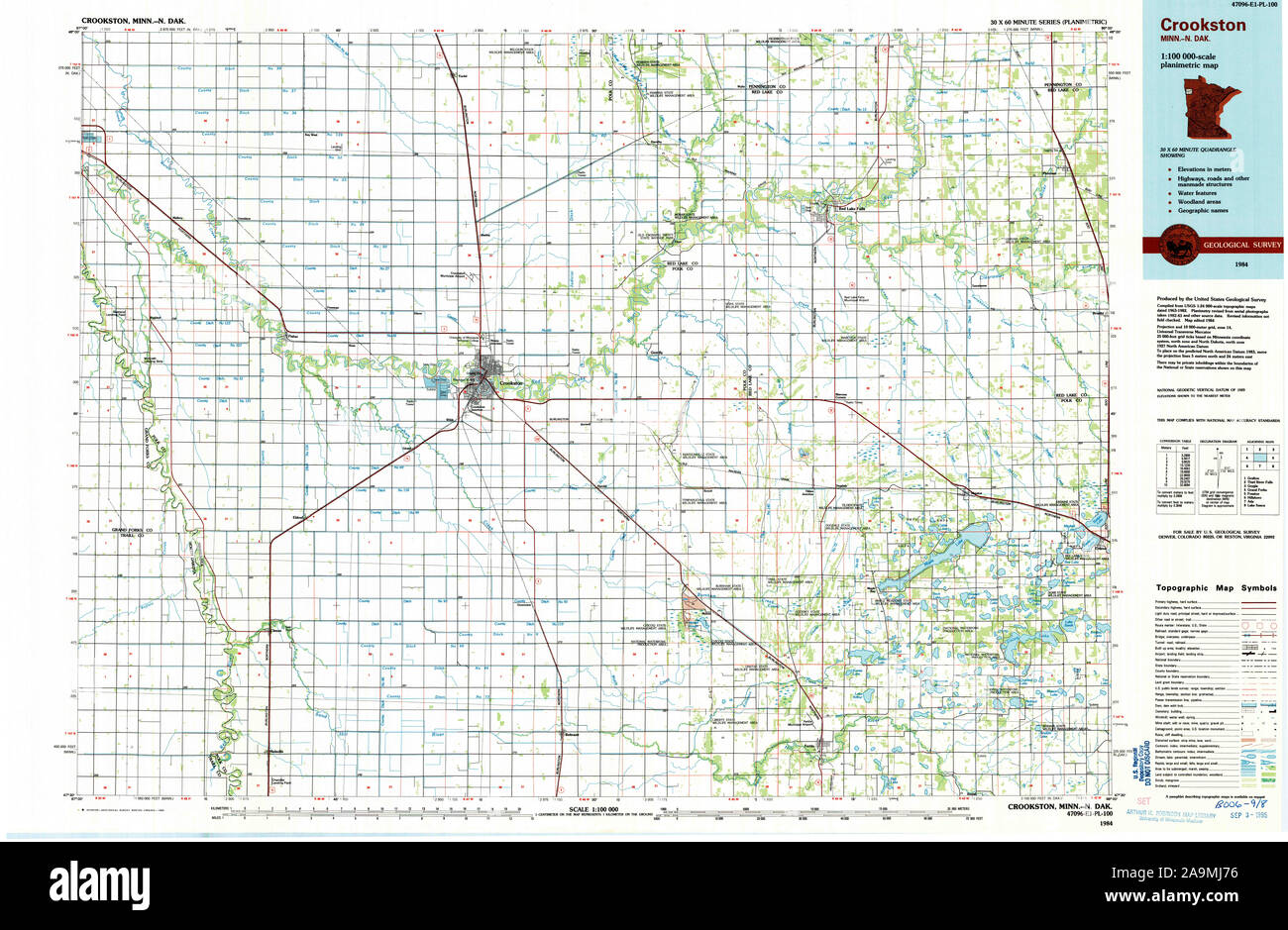 Map of crookston hires stock photography and images Alamy