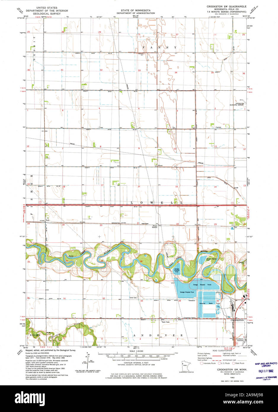 Map of crookston hires stock photography and images Alamy