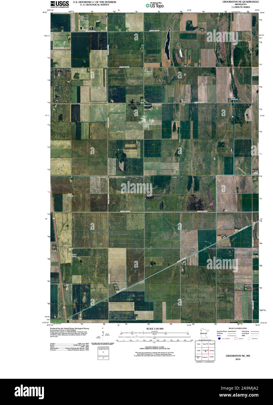 Map of crookston hires stock photography and images Alamy