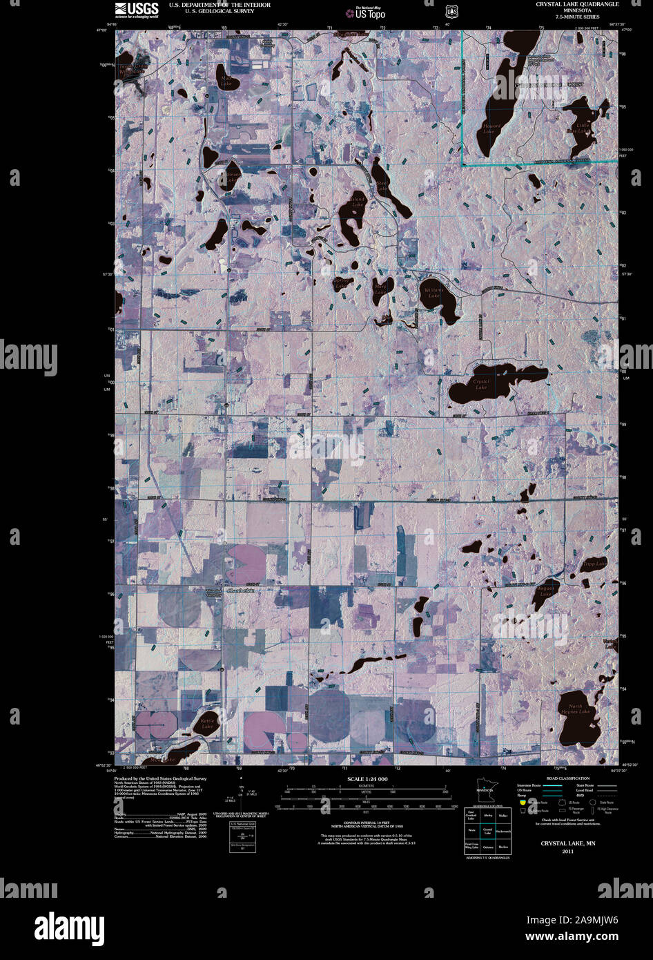 Map of crystal minnesota hires stock photography and images Alamy