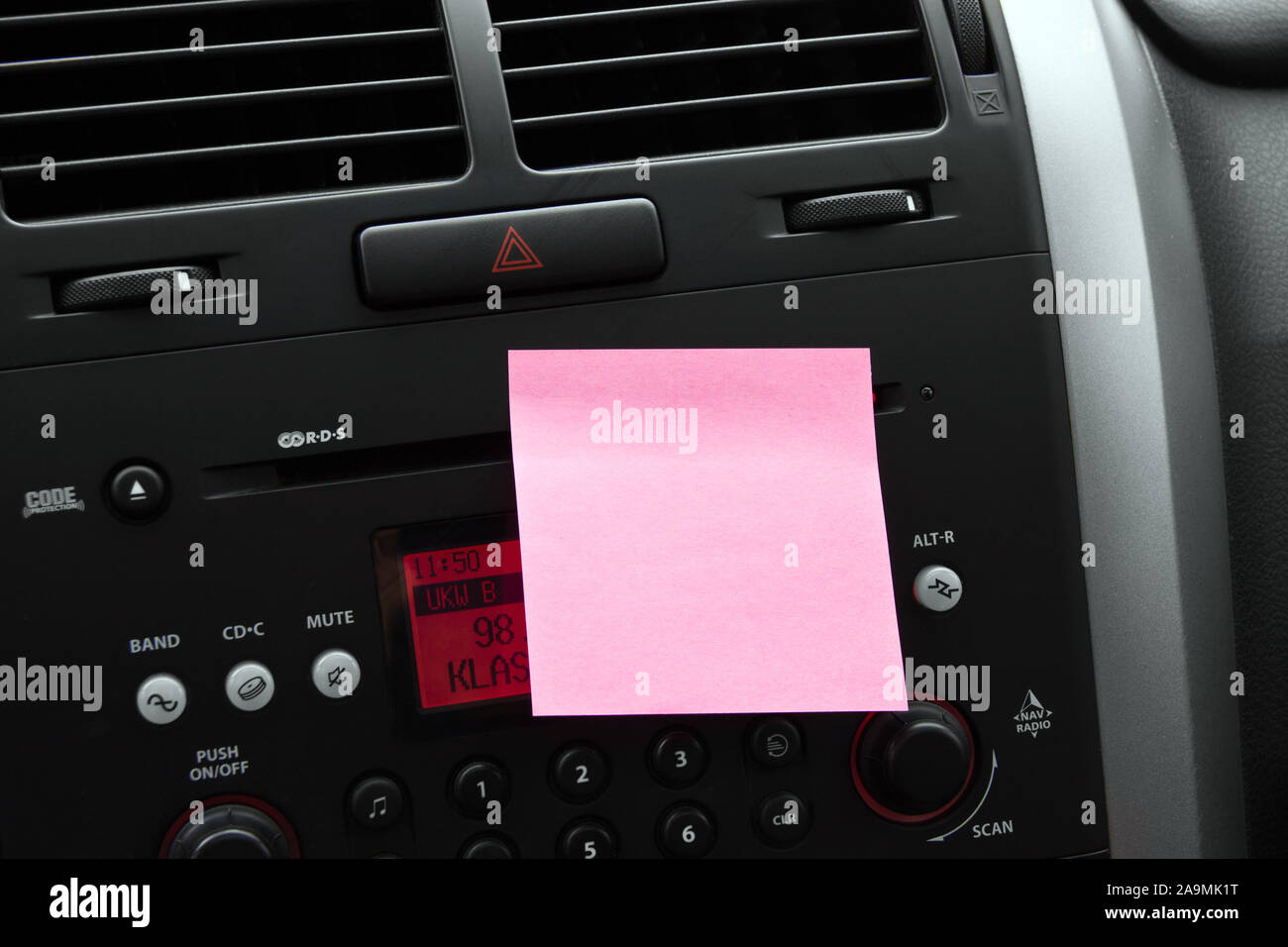 Car Dashboard Background with label Stock Photo Alamy