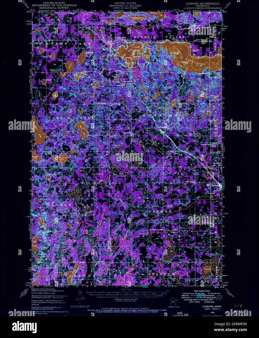 Map of cushing hires stock photography and images Alamy