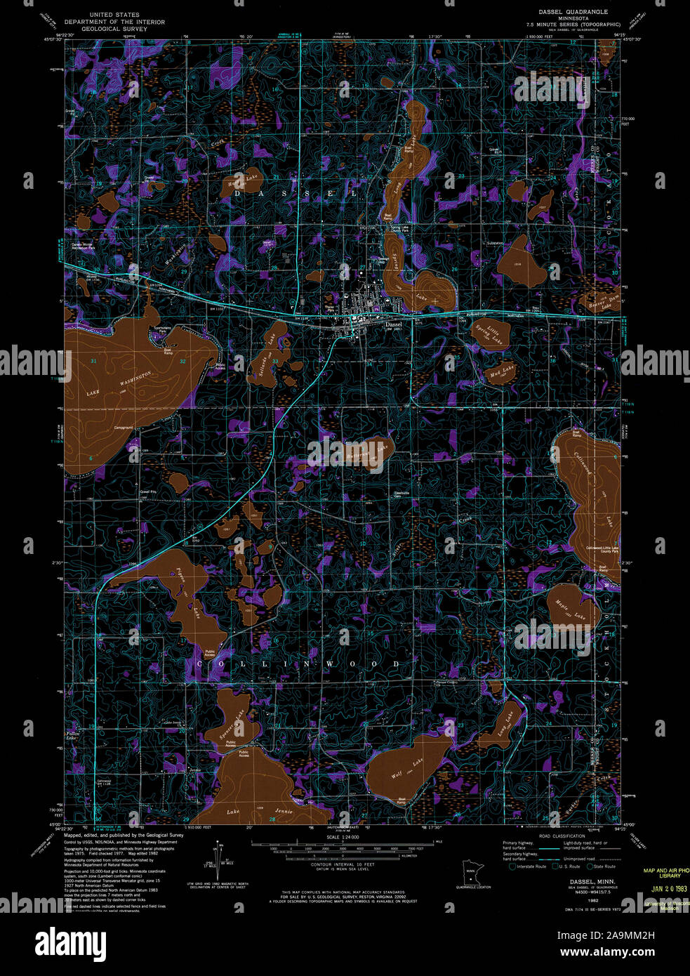 Dassel map hires stock photography and images Alamy