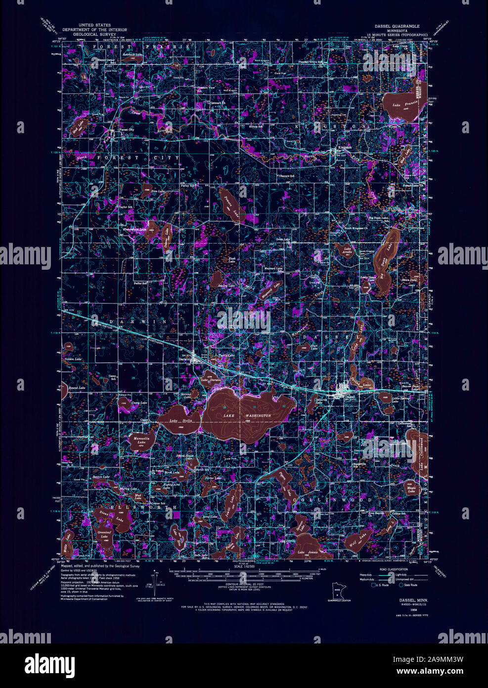 Dassel map hires stock photography and images Alamy