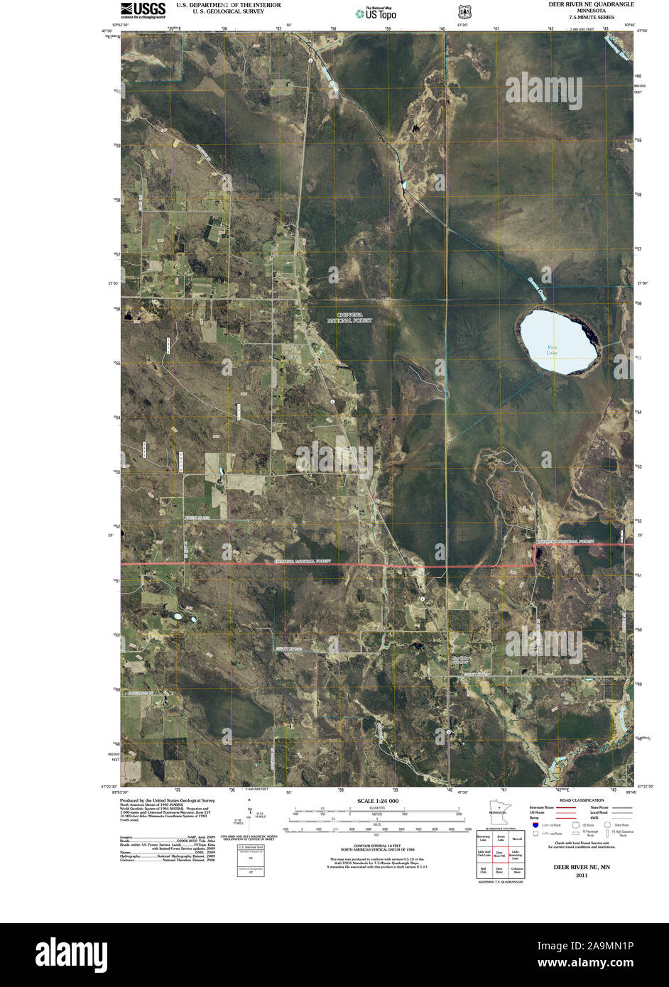 Map of deer river hires stock photography and images Alamy