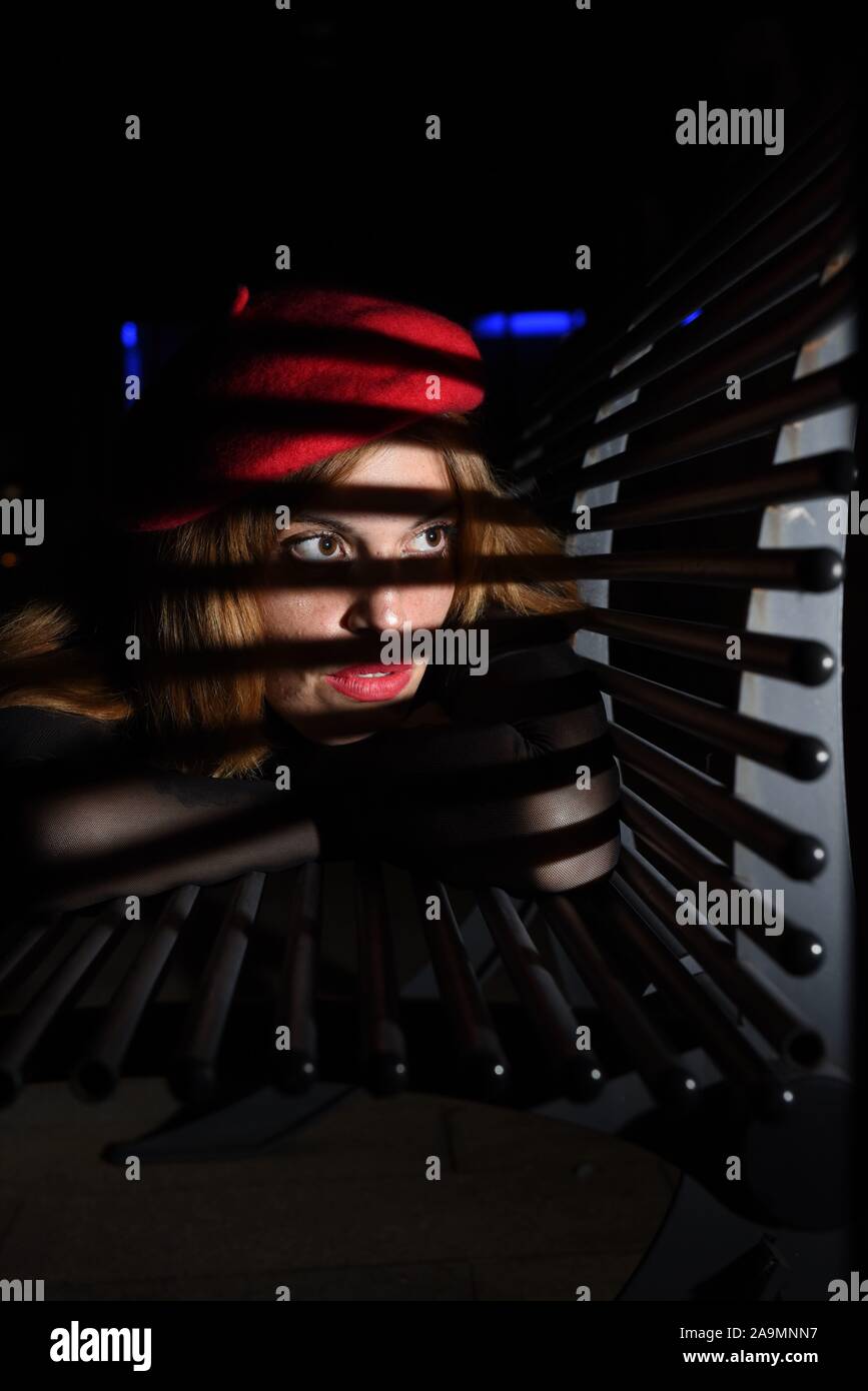 Beret Girl Model Red High Resolution Stock Photography and Images - Alamy