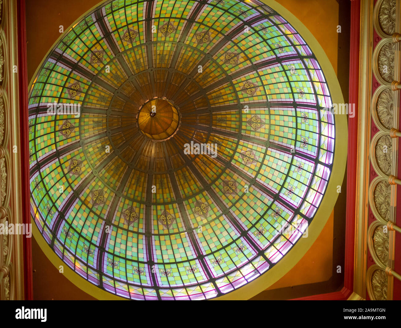 Glass dome of Queen Victoria Building, Sydney Stock Photo Alamy