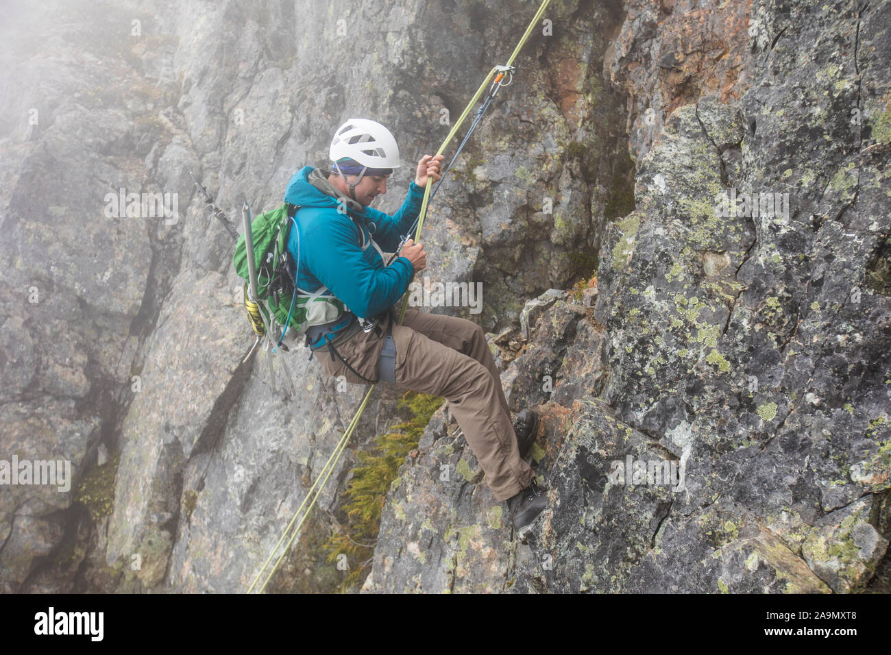 Mountaineering on Sky Pilot Mountain, B.C., Canada Stock Photo Alamy