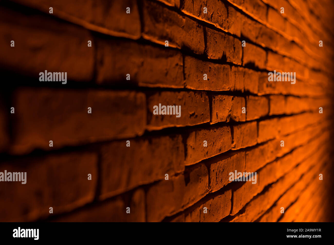 Red brick wall texture background Stock Photo