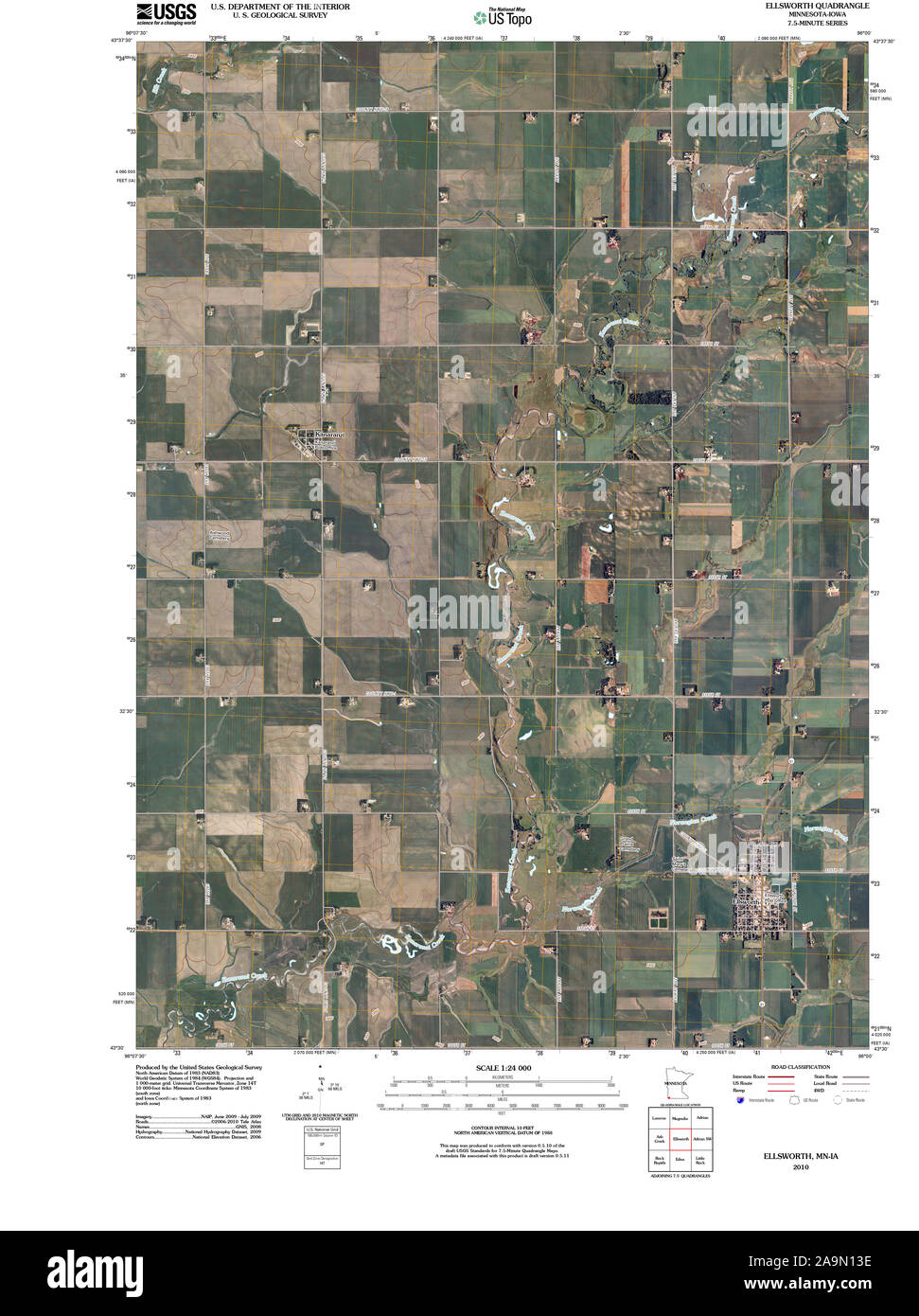 Ellsworth map hires stock photography and images Alamy