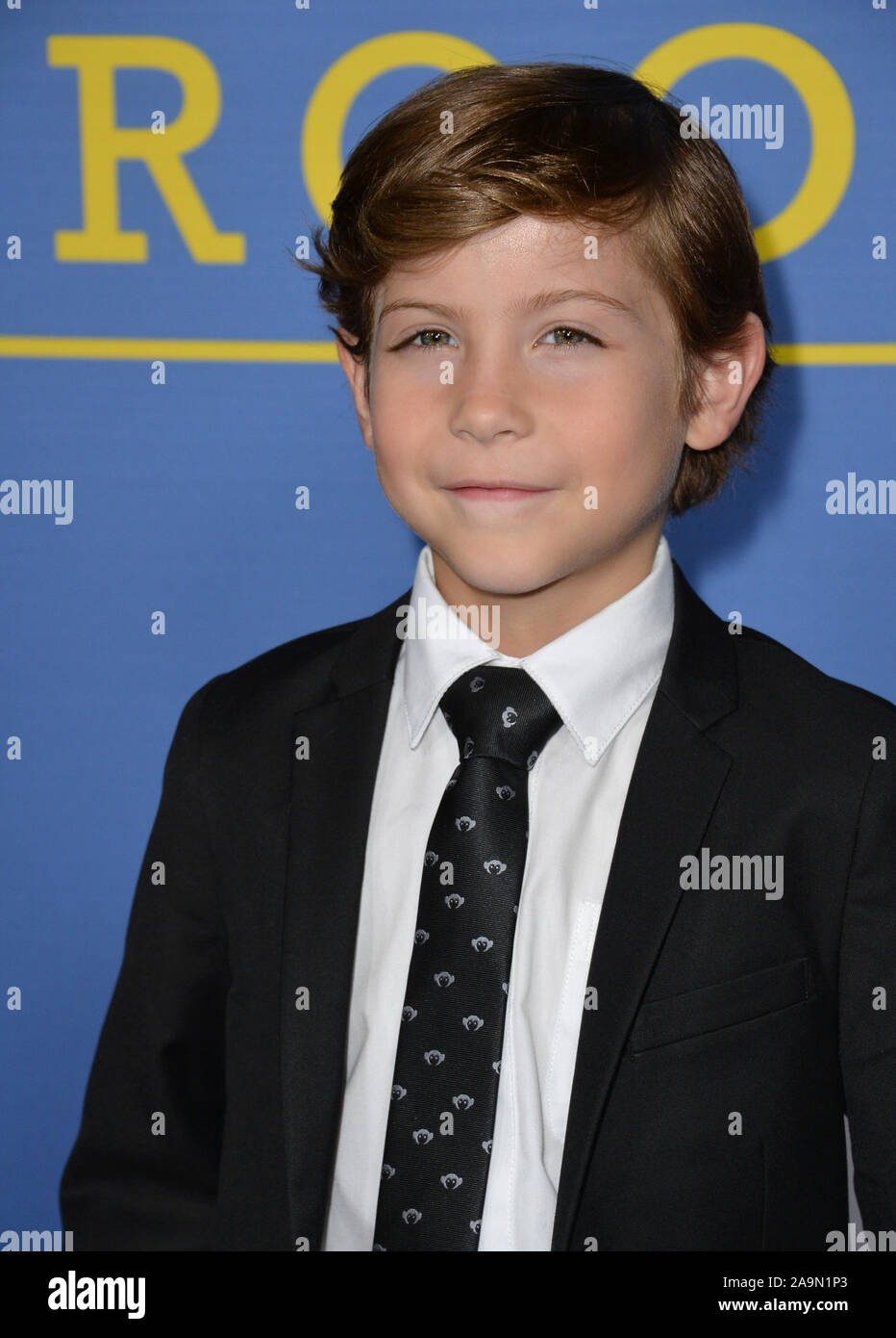 LOS ANGELES, CA. October 13, 2015: Actor Jacob Tremblay at the Los Angeles premiere of his movie "Room" at the Pacific Design Centre, West Hollywood. © 2015: Paul Smith / Featureflash Stock Photo