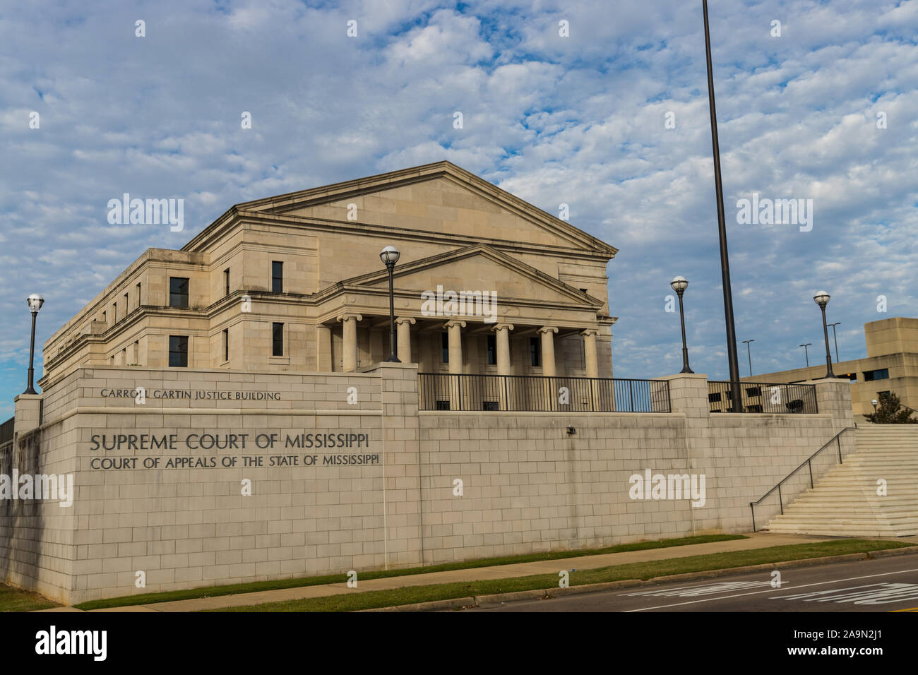 Jackson, MS /USA - November 4, 2019: Supreme Court of Mississippi building located in Jackson, MS Stock Photo