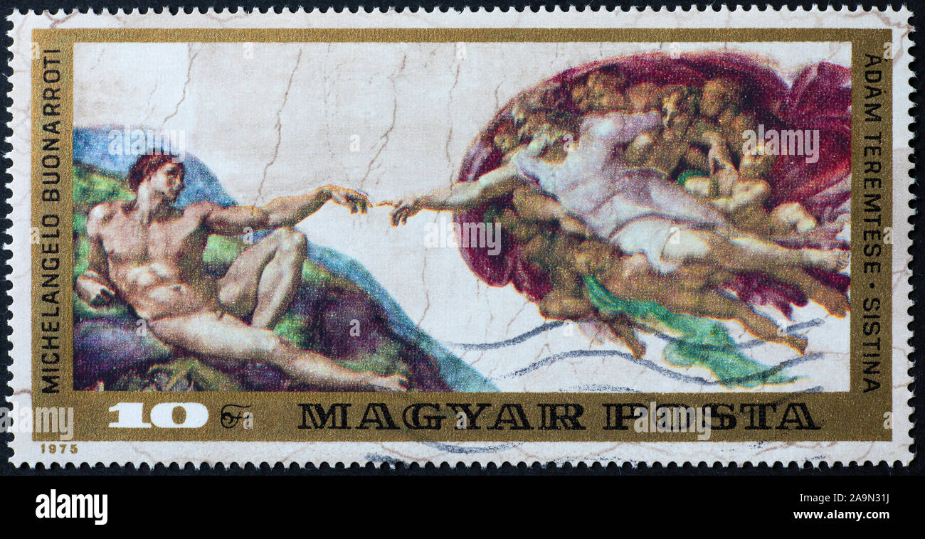 Creation of adam michelangelo hi-res stock photography and images - Alamy