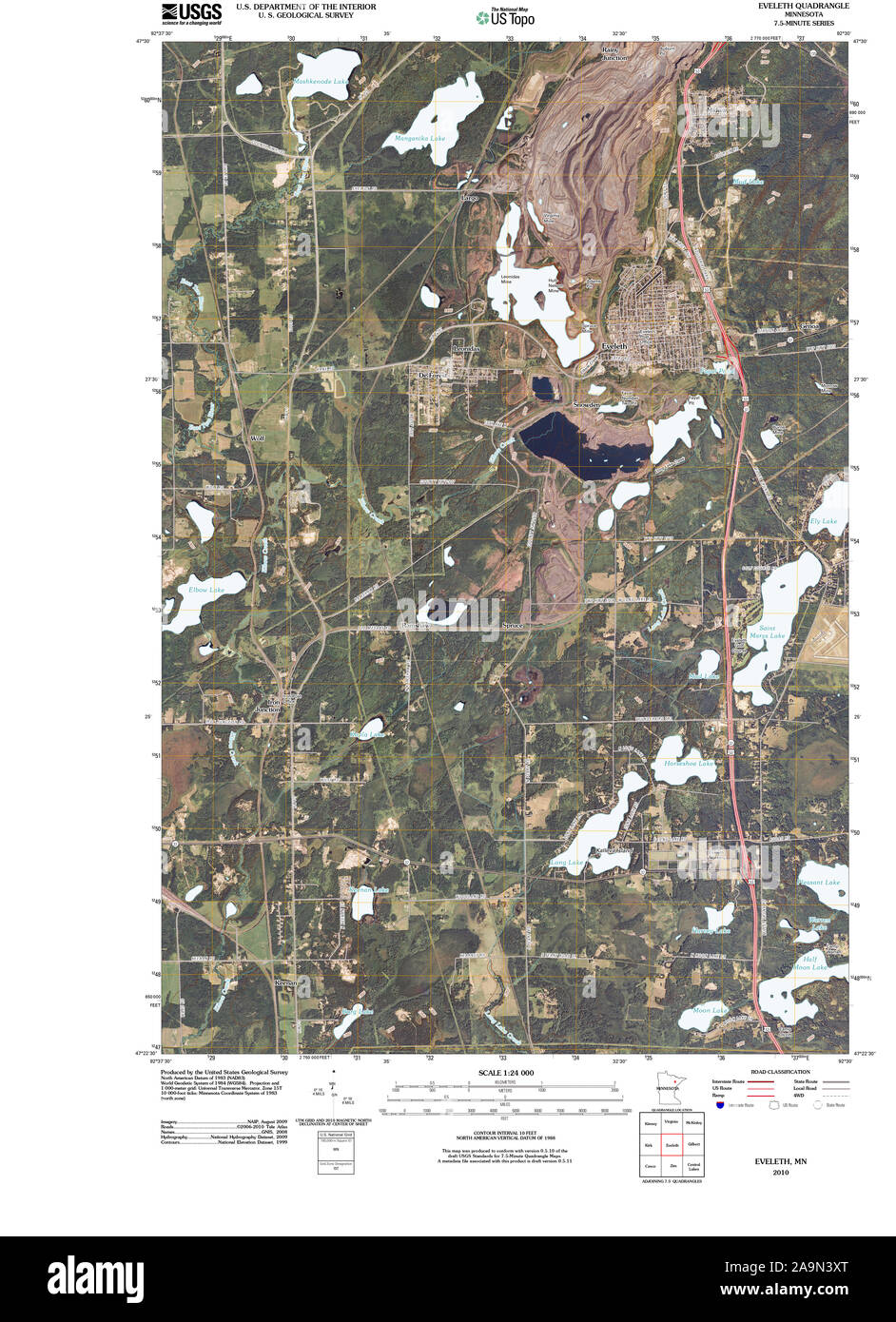 Map of eveleth hires stock photography and images Alamy