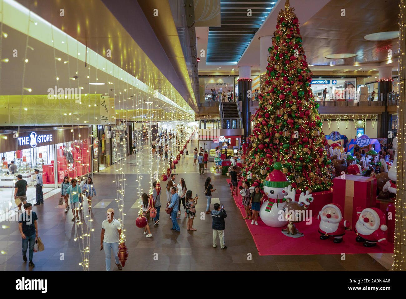 Christmas decorations in SM City Mall,Cebu City,Philippines Stock Photo -  Alamy