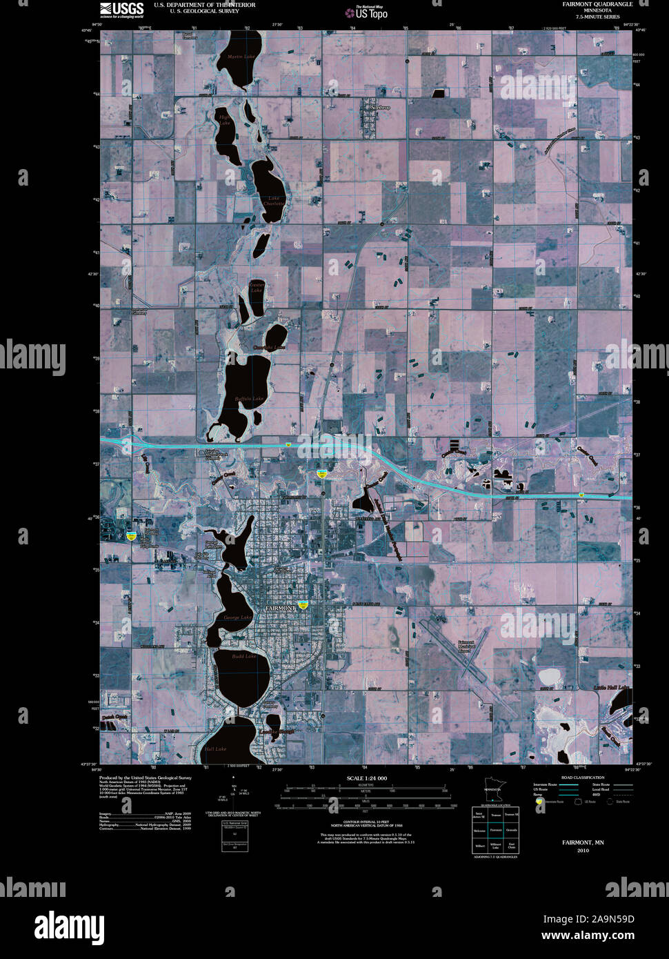 Map of fairmont hires stock photography and images Alamy