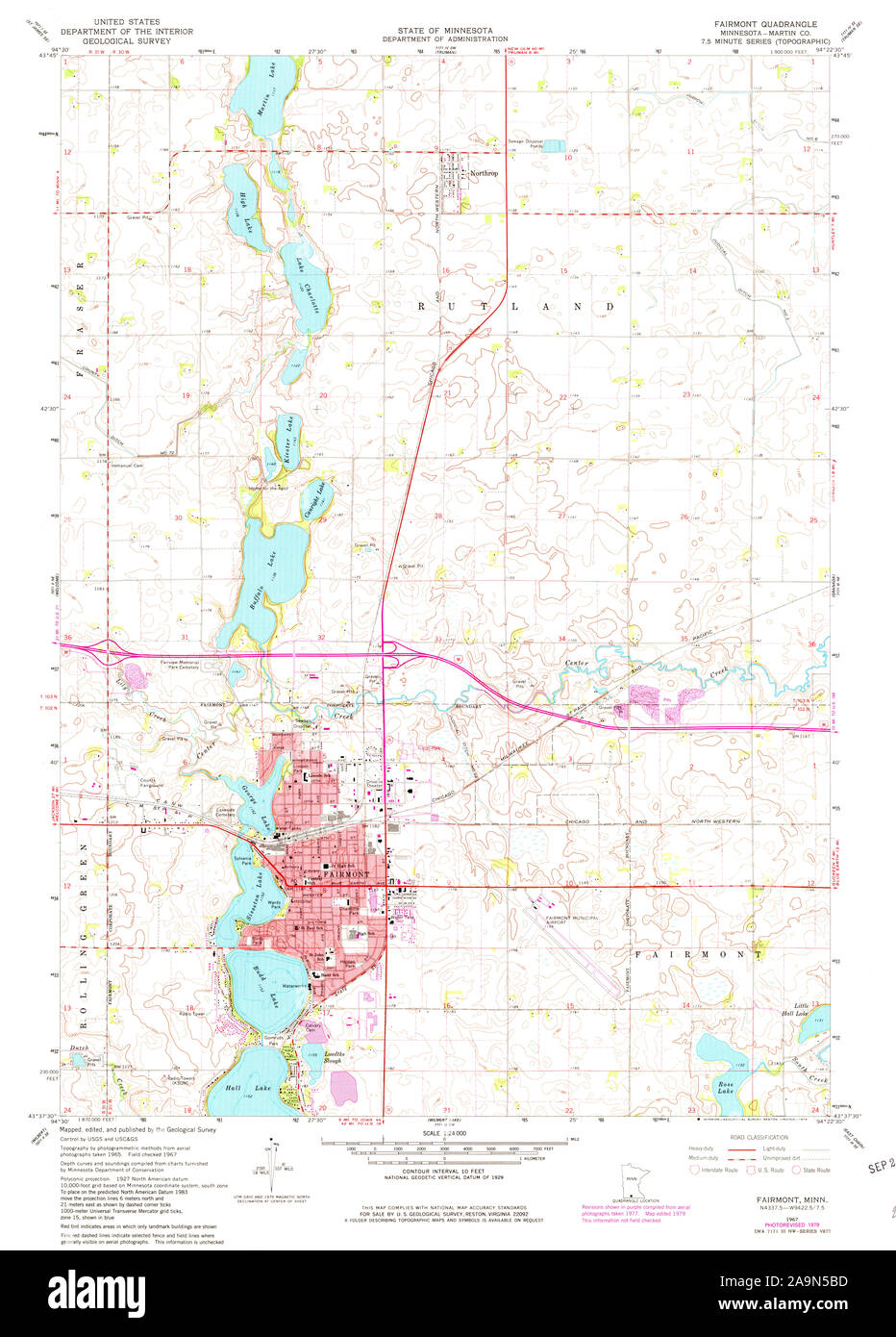 Fairmont minnesota map hires stock photography and images Alamy